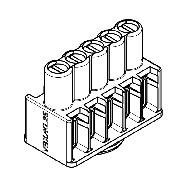 ترمینال بلوکی خطی سایز 4، KL-T 01-04