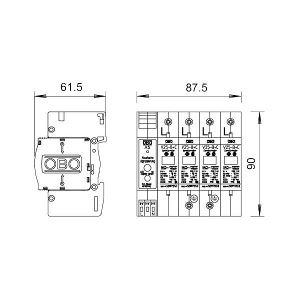 سرج ارستر تیپ 2+1، V25-B+C 4+AS280