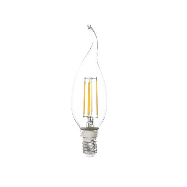 لامپ LED شمعی اشکی 4 وات فیلامنتی